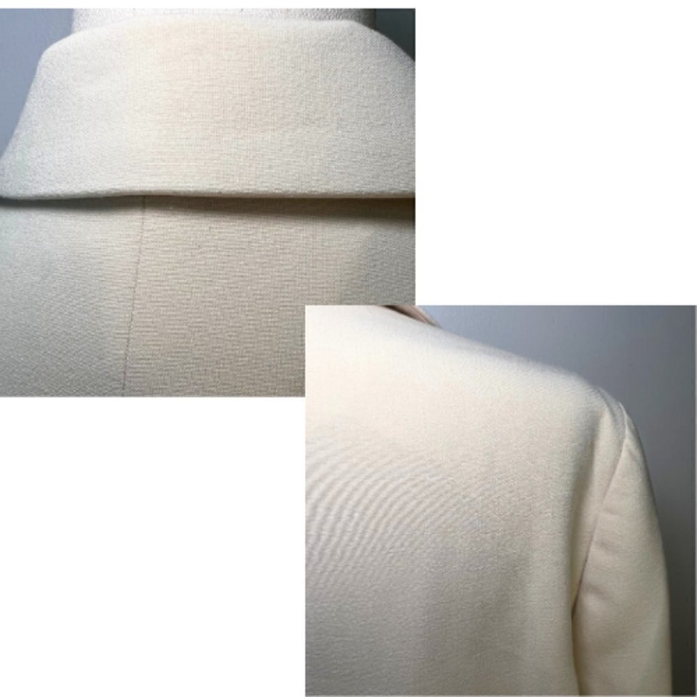 MO-KA Cream Beige Single-Breasted Relaxed Blazer Size M - Picture 13 of 14